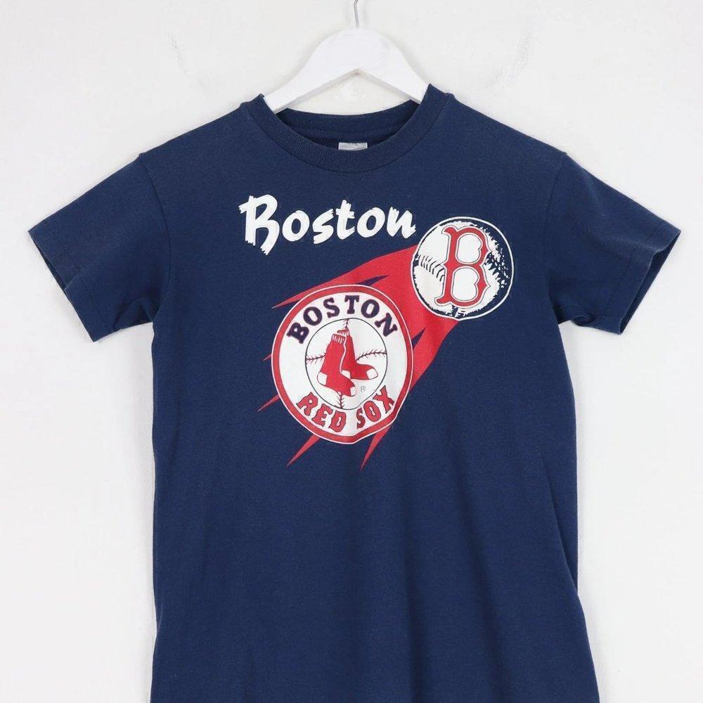 Boston Red Sox Retro Blue MLB Baseball Fan T-Shirt